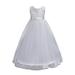 GYRATEDREAM Girls Embroidery Prom Gowns Luxury Wedding Birthday Party Princess Long Dress 3-14 Years