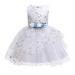 Girl Summer Clothes 2-10Y Children Sleeveless Floral Embroidered Tulle Ball Gown Princess Prom Dresses For Girls