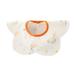 Muslin Bibs Baby Bandana Saliva Towel Cotton Washable Drooling Teething Soft Scarf Baby Three-layer Thickened Rose Bib Cartoon Print Dirt-proof Bib Baby Saliva Towel Orange