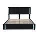 Ivy Bronx Crowson Queen Tufted Storage Platform Bed Wood & Upholstered/ in Black/Brown | 43.3 H x 64.6 W x 84 D in | Wayfair