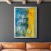 Wexford Home Aquatic Energy II - Picture Frame Print Paper, Solid Wood in Blue/Yellow | 24.5 H x 18.5 W x 1 D in | Wayfair CF011-2852165-R