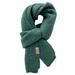 Winter Knitted Scarf Windproof Solid Color Scarf Thick Knitted Warm Neutral Men s and Women s Outdoor Scarf