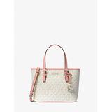 Michael Kors Jet Set Travel Extra-Small Logo Top-Zip Tote Bag Pink One Size