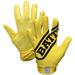 Battle Sports Double Threat Youth Receiver Gloves Yellow