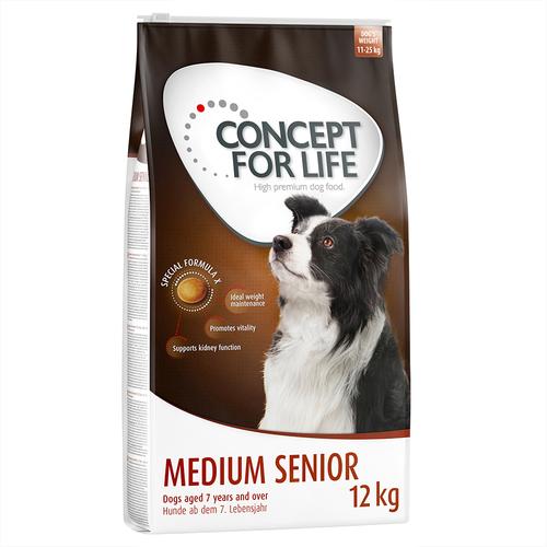 12 kg Medium Senior Concept for Life Hundefutter trocken