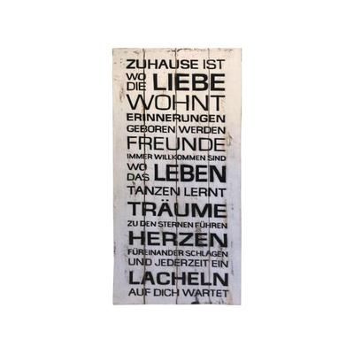 die Faktorei »Board« Deko-Holzschild mit Spruch II 30x80 cm