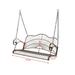 Outdoor Garden Iron Wire Double Swing Chair Rust Resistant Hanging Swing For Porch Patio Home Decoration