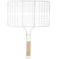 Barbecue Grilling Basket Fish Grill Basket Grill Net BBQ Accessory for Roast Fish Vegetable