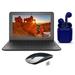 Restored | HP Chromebook | 2023 Latest OS | 11.6-inch | Intel Celeron N3350 1.1GHz | 4GB RAM 16GB SSD | Bundle: USA Essentials Bluetooth/Wireless Airbuds Wireless Mouse By Certified 2 Day Express