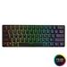 HK GAMING GK61s Mechanical Gaming Keyboard - 61 Keys Multi Color RGB Illuminated LED Backlit Wired Programmable for PC/Mac Gamer ( Gateron Mechanical Blue Black )