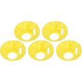 5 Pcs Beehive Box Entrance Gate 68mm Plastic Round Rotatable Bee Nest Door Disc Beekeeping Tool Yellow