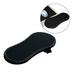 Rotatable Computer Armrest Adjustable Arm Wrist Rest Support for Home and Office (Black)