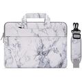 Laptop Sleeve Bag Compatible with 13-13.3 inch MacBook Pro MacBook Air Notebook Computer Canvas Marble Patterns Carrying Case Briefcase White F119437