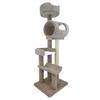 140003- Solid Wood Climbing Tower Cat Tree, 69" H, 52 LBS, Brown