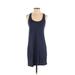 Gap Casual Dress - Shift Scoop Neck Sleeveless: Blue Print Dresses - Women's Size Small