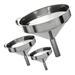 Homemaxs 3 Piece Funnel Set Stainless Steel kitchen Craft Table Funnel