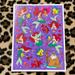 Disney Other | Disney The Little Mermaid Sticker Sheet 90s Hallmark Ariel Eric Mermaid Sea | Color: Purple/Red | Size: 4 1/2 Inches Across & 6 Inches Long