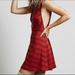 Free People Dresses | Free People Casual Red Striped Dress Size Large | Color: Orange/Red | Size: L