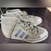 Adidas Shoes | Adidas Boys Size 5.5 Mid Top Sneakers Shoes | Color: Green | Size: 5.5bb