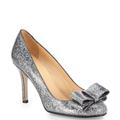 Kate Spade Shoes | Kate Spade Women's Metallic Krysta Glitter Bow Pumps Shoes Size Us 9m | Color: Silver | Size: 9