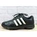 Adidas Shoes | Adidas 791003 Black Leather Lace Up Low Top Golf Sneakers Shoes Size 8 | Color: Black | Size: 8