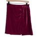 Anthropologie Skirts | Anthropologie Montie Velvet Mini Skirt Wine Red Size 6 Nwt | Color: Red | Size: 6