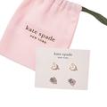 Kate Spade Jewelry | Kate Spade Rise & Shine Stud Earrings (Set Of 2) | Color: Gold/White | Size: Os