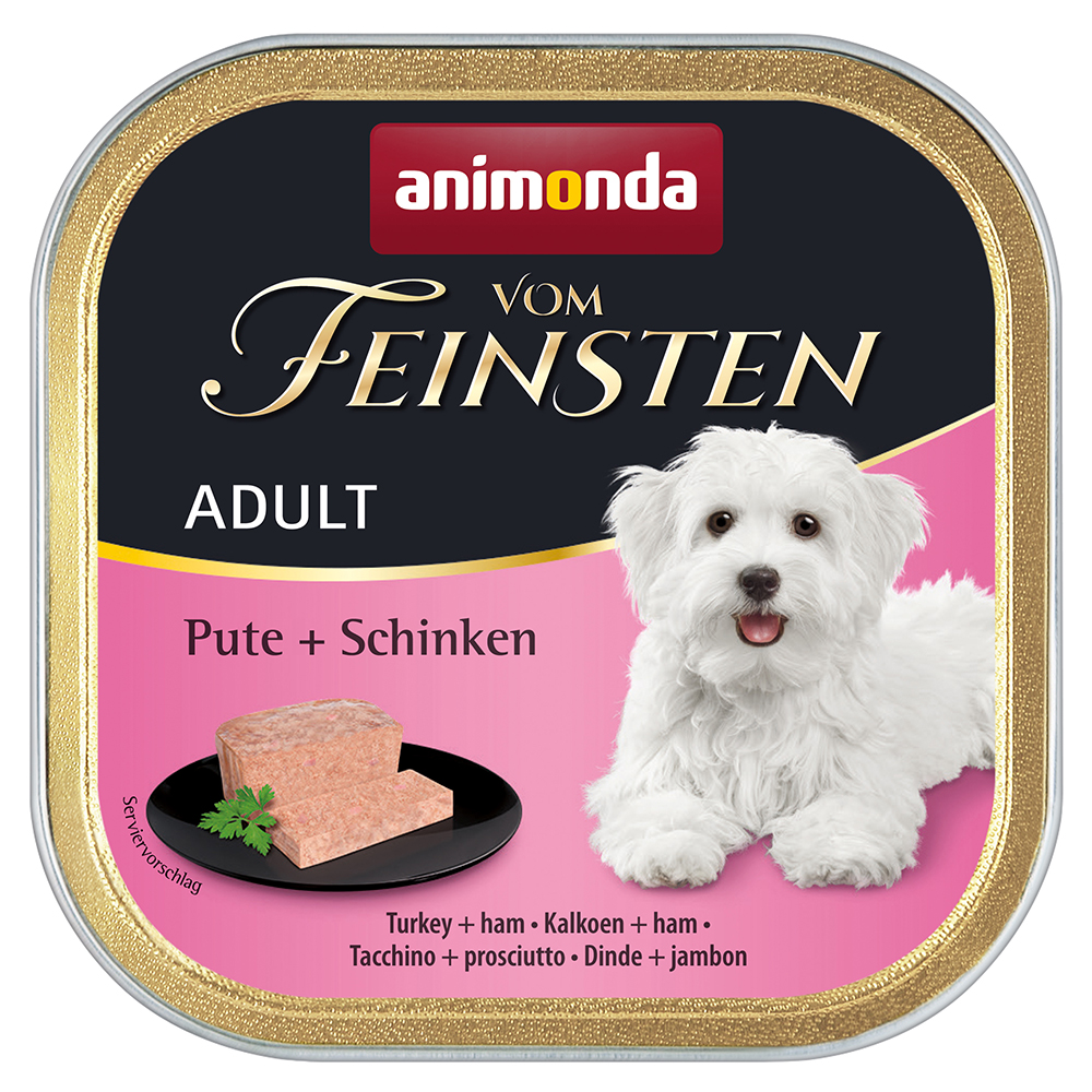 6x150g Turkey & Ham Adult Animonda vom Feinsten Wet Dog Food