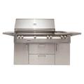 Alfresco Jumbo 3-Burner Flat Top Gas Grill Stainless Steel in Gray | 51.12 H x 56 W x 26.75 D in | Wayfair ALXE-56BFGC-LP