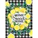 Toland Home Garden Toland Lemon Wreath Inch Summer Flag Lemon Double Sided Metal in Black/Green/Yellow | 40 H x 28 W in | Wayfair 1012638