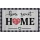 Toland Home Garden Toland Heart Sweet Home 18x30 Inch Welcome Door Mat Home Doormat Synthetics in Gray | 30 H x 18 W in | Wayfair 800554