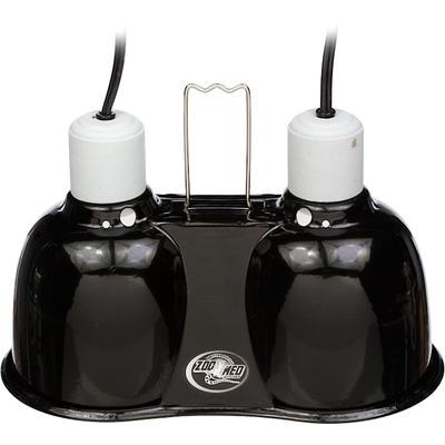 Zoo Med Mini Combo Deep Dome Lamp Fixture, 5.5" L X 10" W X 7" H