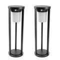 inowel Low Voltage Solar Powered Integrated LED Metal Pathway Light Aluminium/Metal in Black | 23.6 H x 6.3 W x 6.3 D in | Wayfair 1989-600-2B