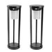 inowel Low Voltage Solar Powered Integrated LED Metal Pathway Light Aluminium/Metal in Black | 23.6 H x 6.3 W x 6.3 D in | Wayfair 1989-600-2B