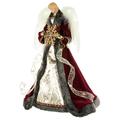 Northlight Seasonal 18" Lighted Red & Gold Angel In A Dress Christmas Tree Topper - Warm White Lights | Wayfair NORTHLIGHT E90901