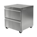 Delfield D4427NP 27"W Undercounter Refrigerator w/ (1) Section & (2) Drawers, 115v, Silver