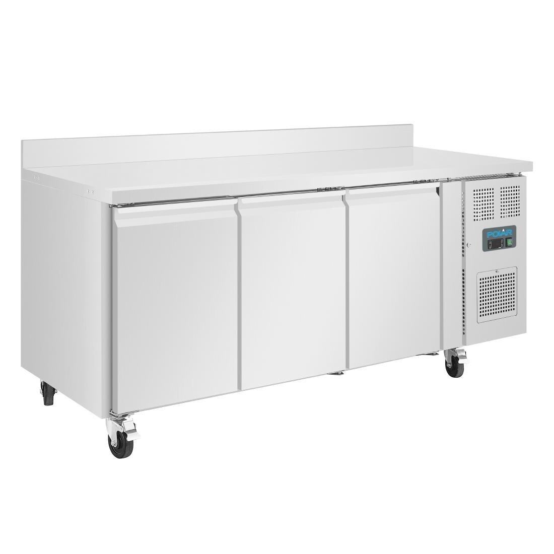 Polar Serie U 3-Türiger Edelstahlgefrierschrank Mit Spritzschutz 417Ltr Image