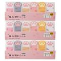 Memo Pad 3Pcs Sticky Tabs Decorative Memo Pads Self-Adhesive Memo Stickers Paw Shaped Memo Pads