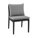 20 Inch Patio Armless Dining Chair, Set of 2 - 32 H x 20 W x 22 L Inches