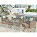 4 Piece Outdoor Conversation Set All Weather Wicker Sectional Sofa Patio Furniture Set with Ottoman and Cushions