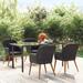 vidaXL Patio Dining Set Outdoor Dining Set Table and Chair Set for Garden