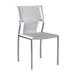 18 Inch Modern Side Chair, Chrome Finished Base, Genuine Leather - 33 H x18 W x 20 L Inches