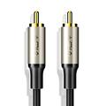 Coaxial Digital Audio Cable (3.3FT/1M) [Gold-Plated & Braided] Subwoofer Cable RCA Male to Male HiFi 5.1 SPDIF