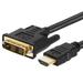 CMPLE - HDMI to DVI Adapter Cable Bi Directional High Speed Monitor Cable for PC Laptop HDTV Projector - 15 feet