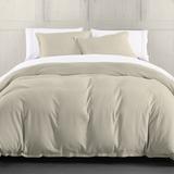 HiEnd Accents Hera Washed Linen Flange Duvet Cover Set, 3PC