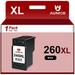 260XL PG260 XL Black Ink Cartridge Compatible with Canon 260 Ink for Printers TS6420 TR7020 TS5320 (1 Pack)