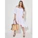 Plus Size Off The Shoulder Gauze Dress