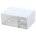 3-Drawer Vanity Organizer Compact Storage Organization Drawers Set white