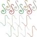 100pcs Christmas Ornament Hooks Stainless Steel Ornament Hangers Xmas Holiday Christmas Tree Decorations (Assorted Color)