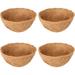 Casewin 2Pcs Round Coco Coir Liner Ã˜25CM(10in) Hanging Basket Coco Liner Replaceable Coco Liner Natural Coconut Planter Basket Liner for Hanging Baskets at Indoor Outdoor Garden Porch and Balcony